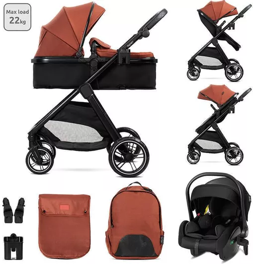 Καρότσι Μωρού Lorelli Aspen Ρυθμιζόμενο 3 σε 1 Kατάλληλο για Nεογέννητο Picante