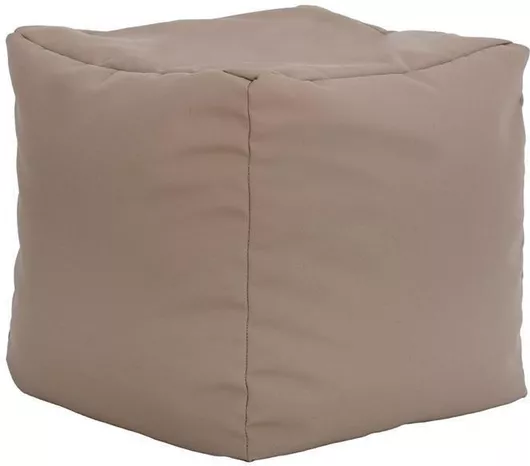 Πουφ Σκαμπό Αδιάβροχο Cube 40x40x40cm Καφέ Χρώμα