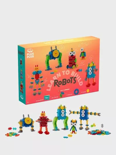 Τουβλάκι Plus Plus Learn To Build Robots για 5+ Ετών 250τμχ
