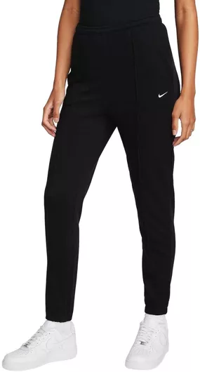 Nike Ψηλόμεσο Παντελόνι Φόρμας Fleece Μαύρο