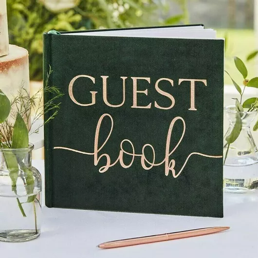 Βιβλίο Ευχών Γάμου Ginger Ray Πράσινο
