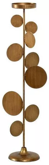 Κηροπήγιο Fylliana Fl610464 Μεταλλικό σε Μπρούτζινο Χρώμα 19x72cm