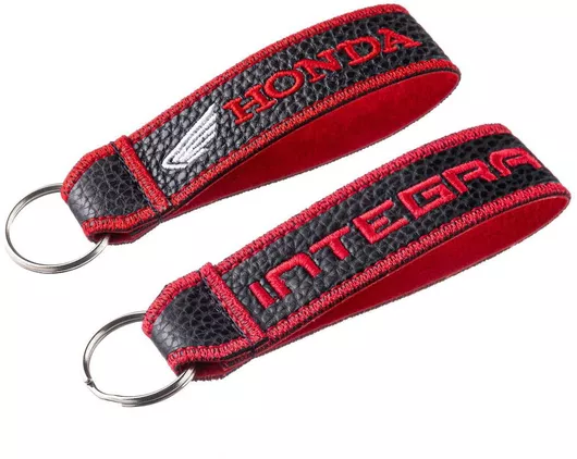 Μπρελόκ HONDA INTEGRA από τεχνόδερμα - Μαύρο