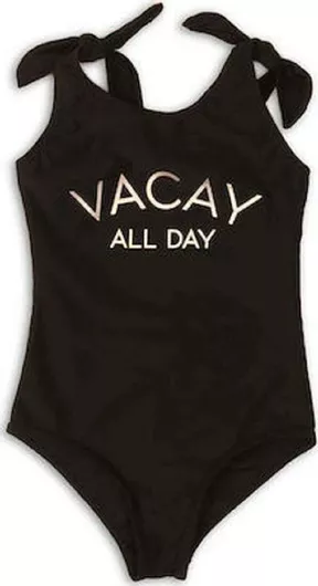 Μαγιό Ολόσωμο Μαύρο Κορίτσι MINOTI KG SWIM 24