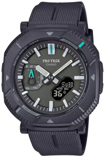 Ανδρικό Ρολόι Casio Ψηφιακό Μπαταρίας με Μαύρο Καουτσούκ Λουράκι