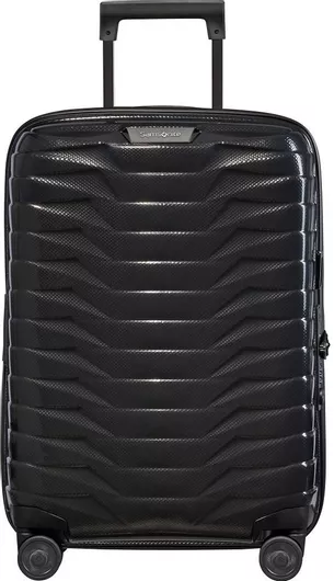 Βαλίτσα Ταξιδίου Samsonite Καμπίνας Σκληρή Ύψους 55cm με 4 Ρόδες Μαύρο