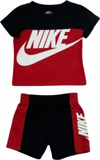 Nike Παιδικό Σετ με Σορτς Καλοκαιρινό 2τμχ Μαύρο