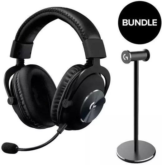 Logitech Pro X 2 Lightspeed & Premium Headset Stand Ασύρματο Over Ear Gaming Headset με σύνδεση 3.5mm/Bluetooth