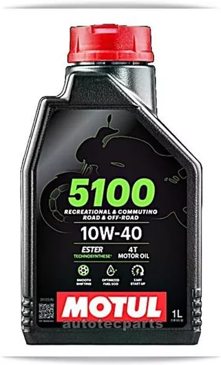 Λάδι Μοτοσυκλέτας Motul 5100 4T Ημισυνθετικό για Τετράχρονους Κινητήρες 10W-40 1lt