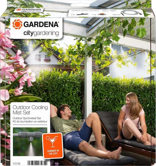 Εκτοξευτήρας Υδρονέφωσης Gardena City Gardening με Λάστιχο 10m & 7 με Ροή Νερού 13lt/h 21τμχ.
