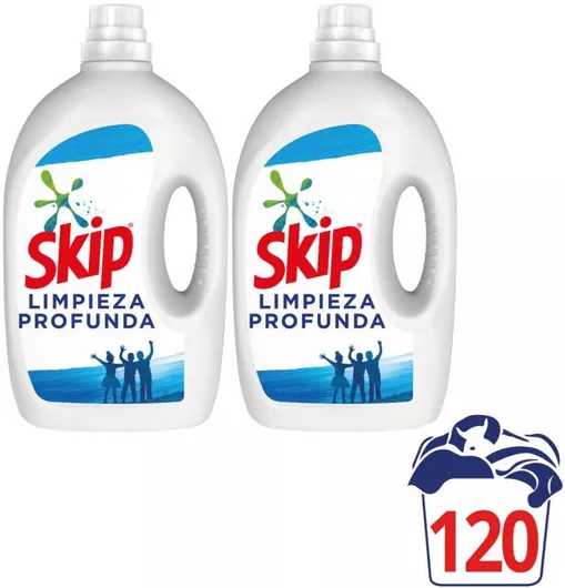 Υγρό Απορρυπαντικό Ρούχων Skip Active Clean 3lt 60 Μεζούρες