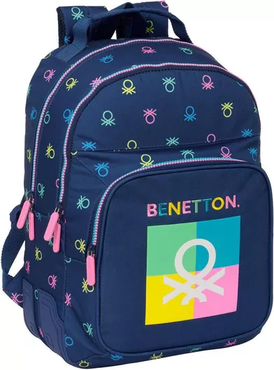 Σχολική Τσάντα Benetton Cool Ναυτικό Μπλε 32 X 42 X 15 Cm