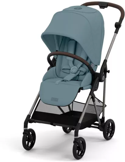Καρότσι Μωρού Cybex Gold Melio Ρυθμιζόμενο Kατάλληλο για Nεογέννητο Stormy Blue 6.1kg