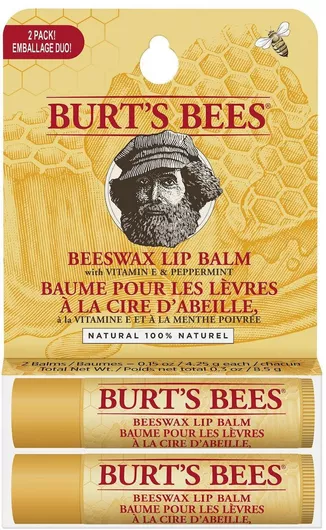 Burt's Bees Beeswax Twin Pack Lip Balm