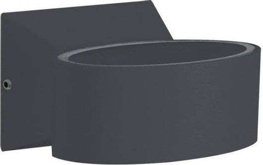 Στεγανή Επιτοίχια Πλαφονιέρα Sun Light Εξωτερικού Χώρου με Ενσωματωμένο LED σε Γκρι 25792