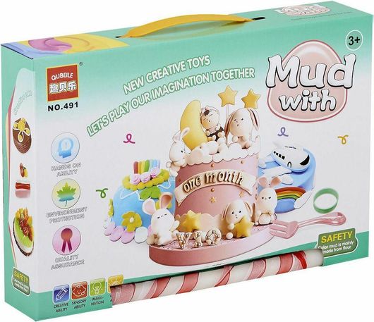 Παιχνιδολαμπάδα Bunny's Ζύμη για Τούρτα Γενεθλίων για 3+ Ετών