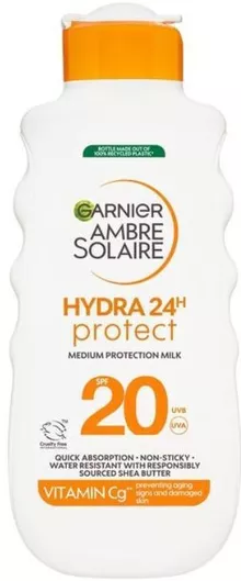 Garnier Hydra 24h Protect Αδιάβροχο Αντηλιακό για το Σώμα SPF20 175ml