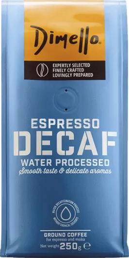 Καφές Espresso Dimello Decaffeine Αλεσμένος 250gr