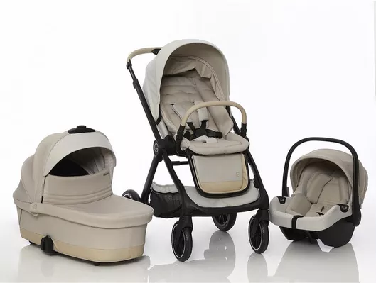 Καρότσι Μωρού Giordani G-Comfort Ρυθμιζόμενο 3 σε 1 Kατάλληλο για Nεογέννητο Beige