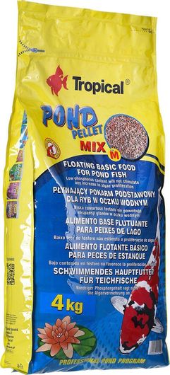 Τροφή Ψαριών Tropical Pond Pellet Mix 4kg
