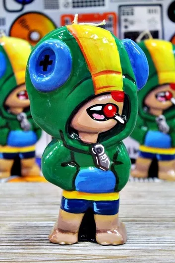 Πασχαλινή Λαμπάδα Μπρο Σταρ Λεο 3d Πολύχρωμη 20,5 X 11,5cm