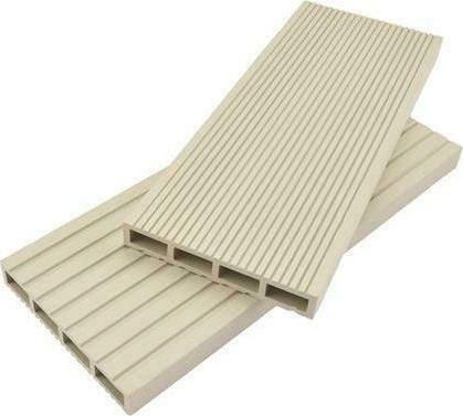 Deck Περίφραξης Κήπου Newplan Λευκό από WPC 360x12x2cm