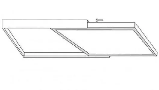 Πλαίσιο Εξωτερικής Τοποθέτησης Χωνευτού Πάνελ Λευκό Led Panel 60χ60 Backlit Interlight 21191