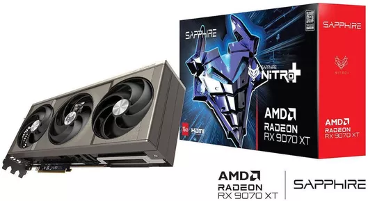 Κάρτα Γραφικών Sapphire Radeon RX 9070 XT 16GB GDDR6 Nitro+