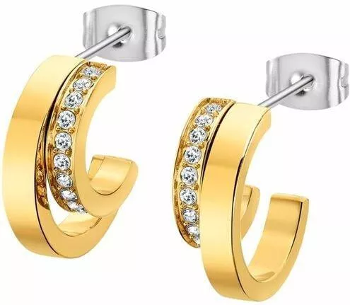 Σκουλαρίκι Lotus WatchesΑτσάλι Επιχρυσωμένα