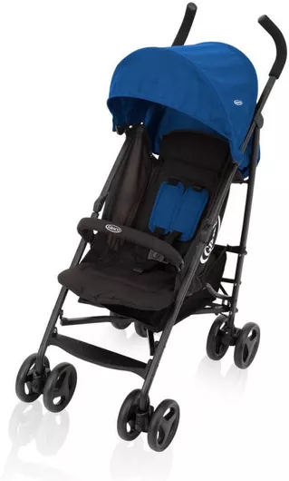 Καρότσι Μωρού Graco Travelite Μπαστούνι Kατάλληλο από 6+ Mηνών Blue / Black 7.07kg