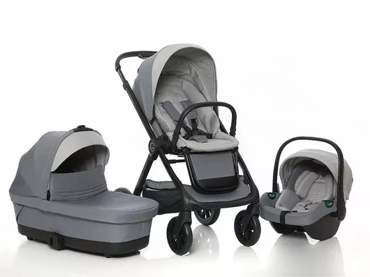 Καρότσι Μωρού Giordani G-Comfort Ρυθμιζόμενο 3 σε 1 Kατάλληλο για Nεογέννητο Grey