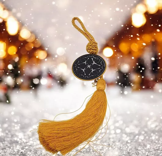 Γούρι Χειροποίητο Plexiglass Στοιχείο Ημερομήνια Φούντα 1epx2137