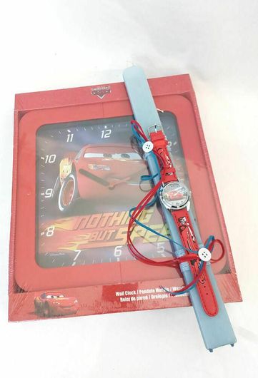 Πασχαλινή Λαμπάδα με Ρολόι Χειρός & Ίδιο Ρολόι Τοίχου Κόκκινο