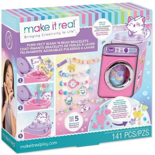 Make It Real Κοσμήματα The Purrfect Wash n' Bead για Παιδιά 8+ Ετών