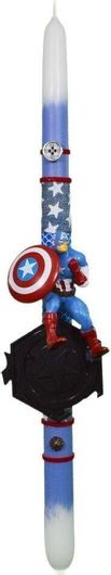 Πασχαλινή Λαμπάδα Dreamlight με Φιγούρα Captain America Λευκό