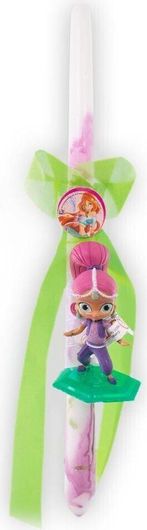 Πασχαλινή Λαμπάδα με Φιγούρα Shimmer & Shine Στρογγυλό