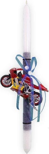 Πασχαλινή Λαμπάδα με Μηχανή Στρογγυλό Τυχαία Επιλογή Σχεδίου