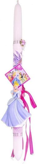 Πασχαλινή Λαμπάδα με Φιγούρα Disney Princess Σταχτοπούτα Στρογγυλό