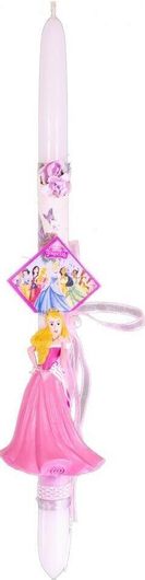 Πασχαλινή Λαμπάδα με Φιγούρα Disney Princess Ωραία Κοιμωμένη Στρογγυλό