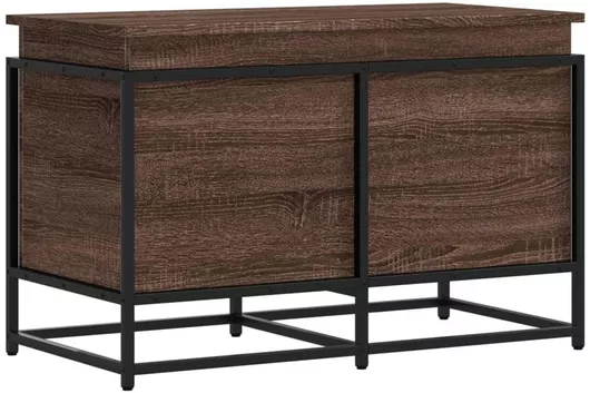 Διακοσμητικό Μπαούλο vidaXL Κουτί Αποθήκευσης Ξύλινο 80x40x51.5cm Καφέ