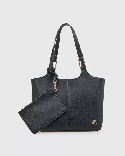 Verde Σετ Γυναικείος Χαρτοφύλακας Μαύρος