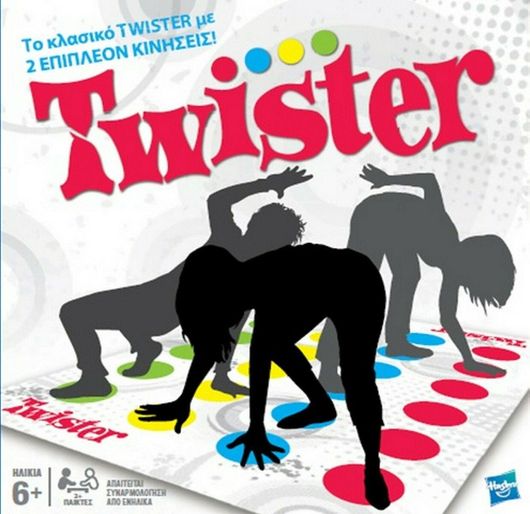 Επιτραπέζιο Παιχνίδι Hasbro Twister με 2 Επιπλέον Κινήσεις για 2+ Παίκτες 6+ Ετών