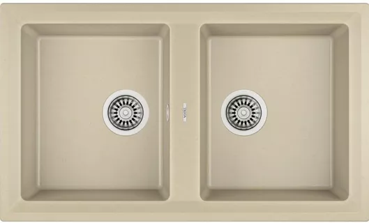 Νεροχύτης Teka Stone 90 B-TG 2B Ένθετος από Συνθετικό Γρανίτη Μ51xΠ20cm Topaz Beige