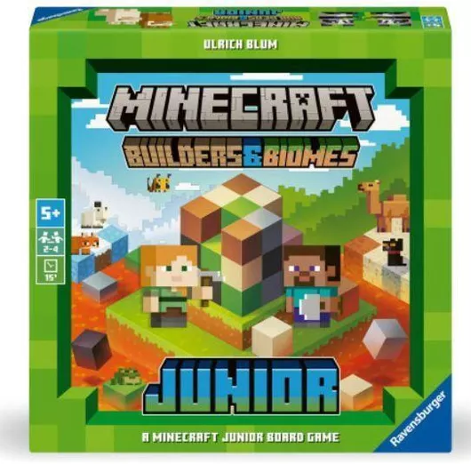Επιτραπέζιο Παιχνίδι Minecraft Builders & Biomes Junior για 2-4 Παίκτες 5+ Ετών Ravensburger