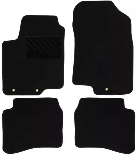 Πατάκια από Μοκέτα Οικονομικής Ποιότητας Μαύρα Συμβατά με Citroen C3 Pluriel Cabrio 4τμχ