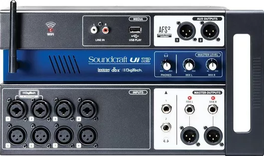 Soundcraft UI-12 Digital Mixer 12 Channels with Phantom Power & 8 XLR Inputs