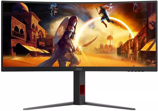 AOC CU34G4Z Ultrawide VA HDR Curved Monitor 34" QHD 3440x1440 240Hz με Χρόνο Απόκρισης 0.5ms GTG