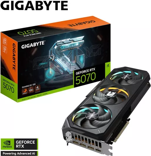Κάρτα Γραφικών Gigabyte GeForce RTX 5070 12GB GDDR7 Gaming OC