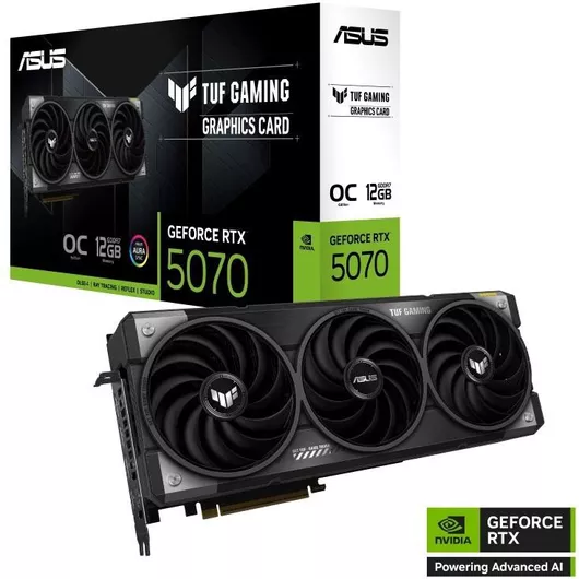 Κάρτα Γραφικών Asus GeForce RTX 5070 12GB GDDR7 TUF Gaming OC