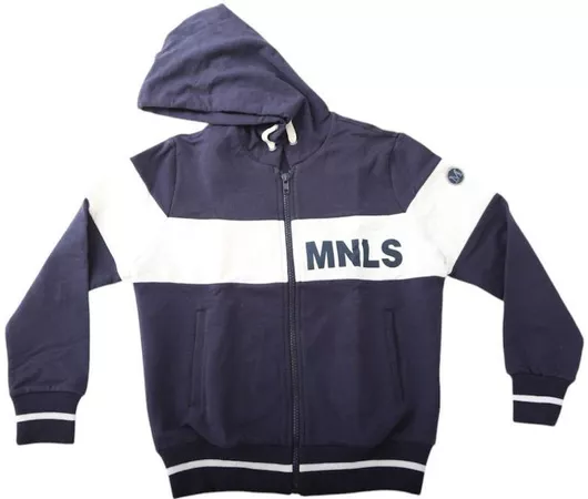 Monnalisa Παιδικό Casual Μπουφάν με Κουκούλα Navy Μπλε